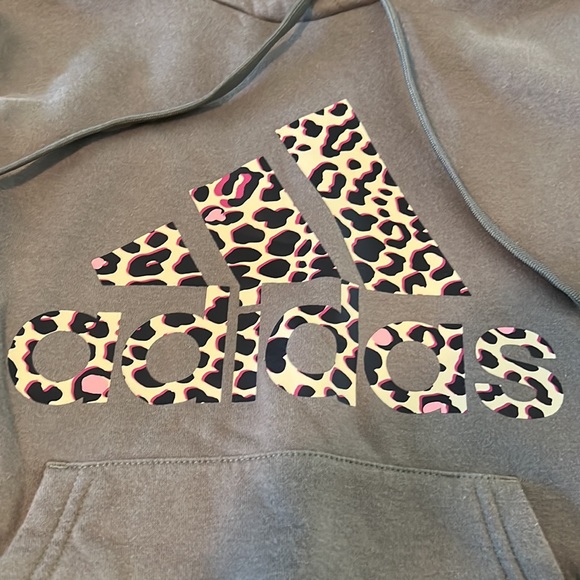 Shirts & Tops Adidas Hoodie Leopard Print Adidas Logo Poshmark